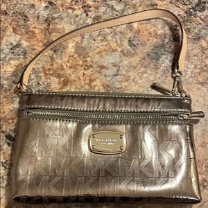 New (Used) Michael Kors Wristlet Gray - One Size